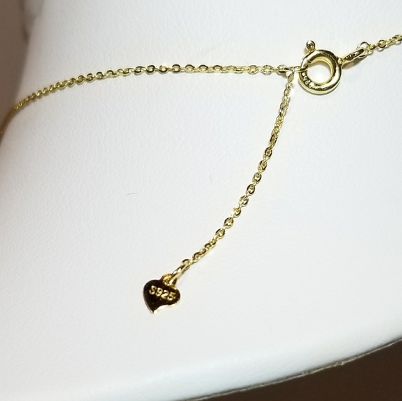 NEW Dainty 925 Silver Pave CZ Star Necklace - Picture 6 of 6